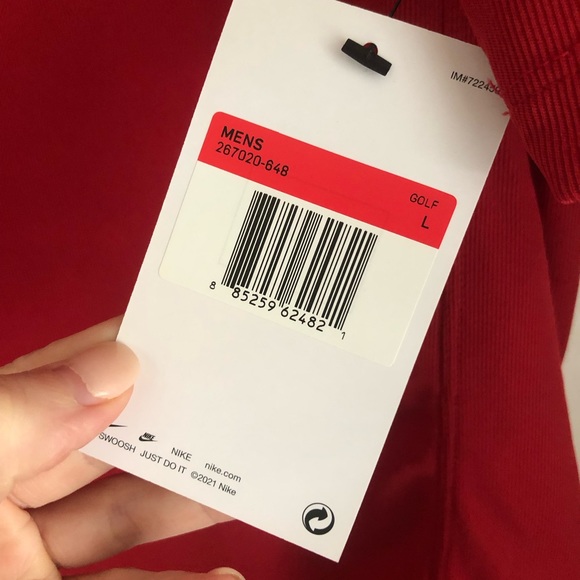 NWT Red Nike Golf Polo - Picture 3 of 4